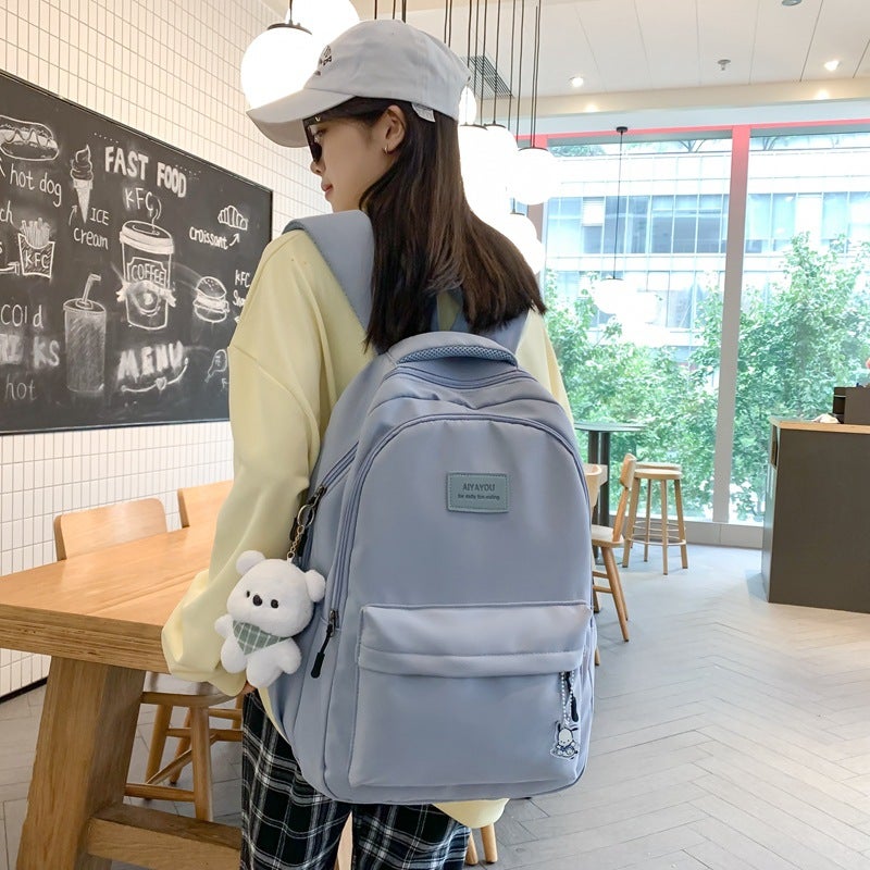 Men'S Computer Travel Backpack, Casual And Versatile Campus Style Backpack, Women'S Large-Capacity High School Student Junior High School Student School Bag - Image 5
